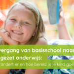 Kind bereidt zich voor op de overgang van basisschool naar voortgezet onderwijs