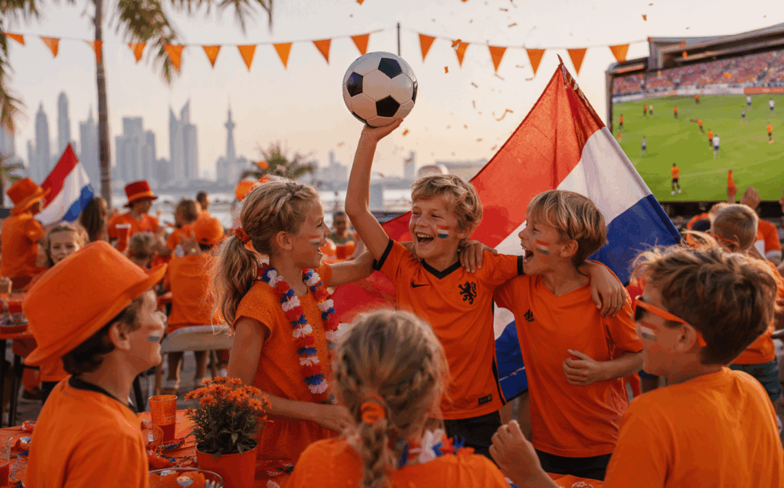 Kinderen vieren Nederlandse tradities in het buitenland met aandacht voor taal en cultuur