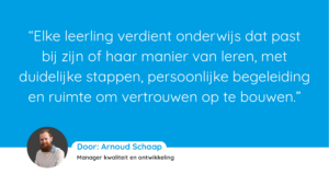 Afbeelding met qoute van Arnoud Schaap